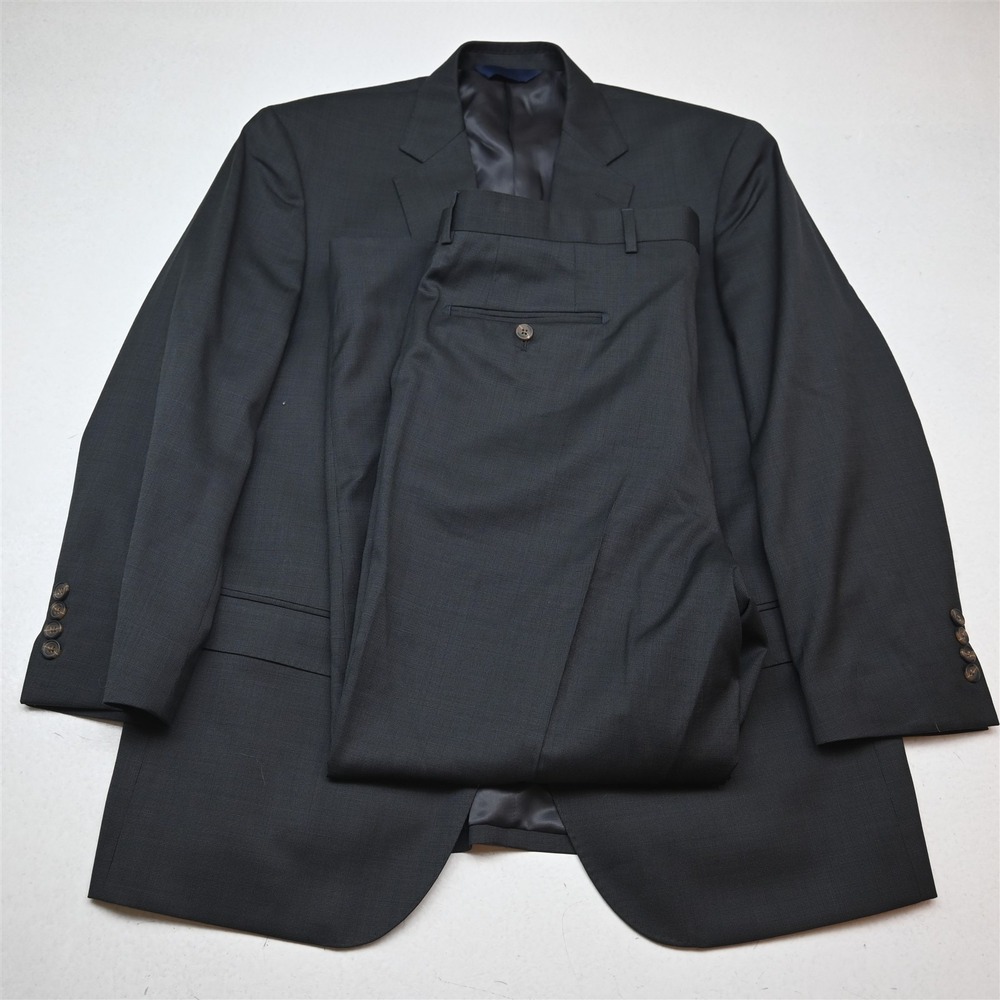 Baroni 44S 38x30 Gray Reda Super 110s Birdseye Wool Mens Jacket Pants Suit